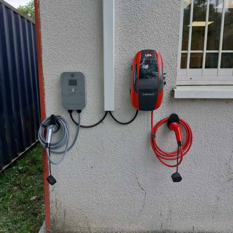 Pose borne de recharge véhicule électrique